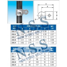 20NB PIPE FITTING-61YY MALE SINGLE SWIVEL SOCKET GALVANISED STEEL CLAMP